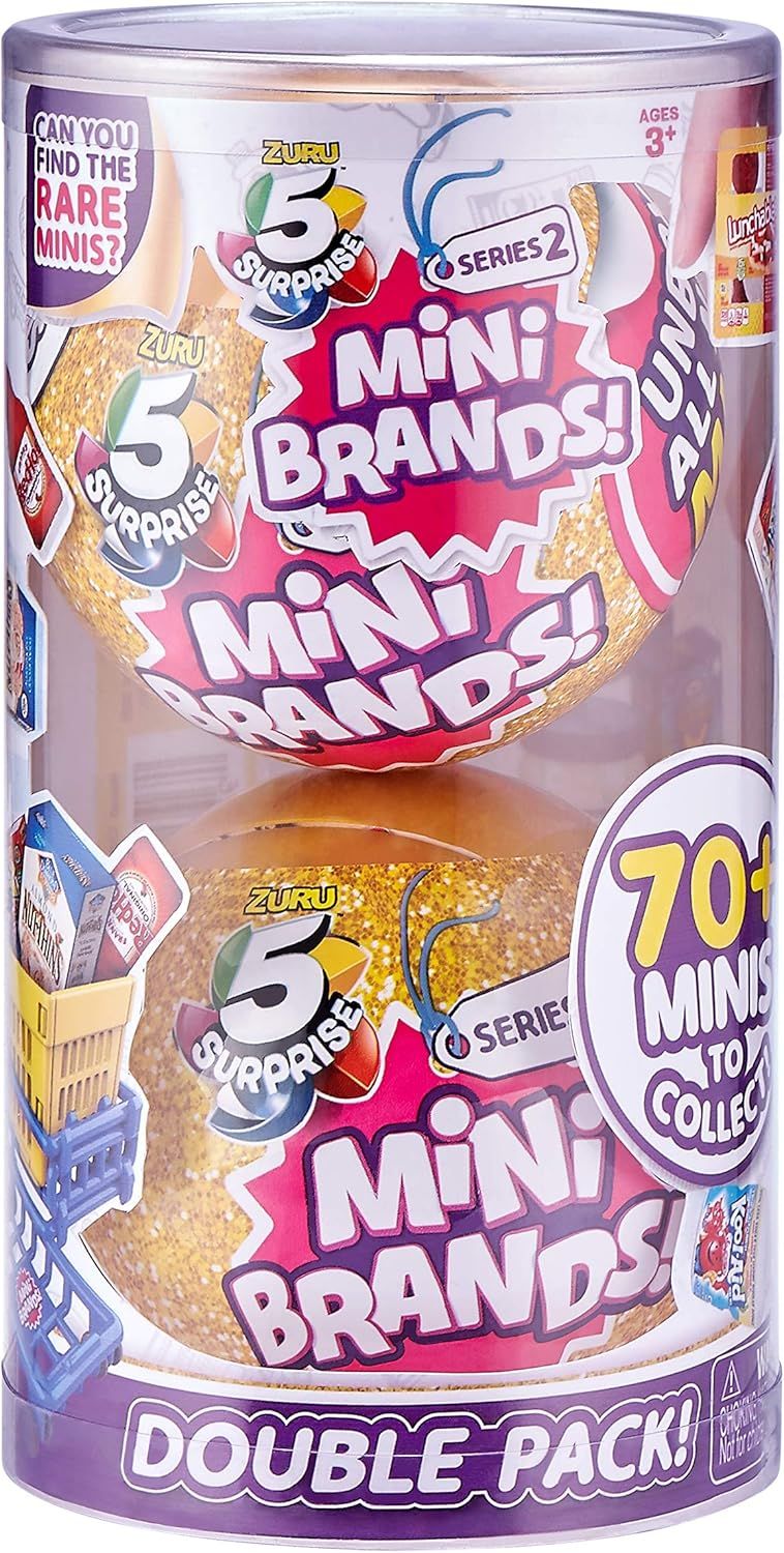 5 Surprise Mini Brands Mystery Capsule Real Miniature Brands Collectible Toy (2 Pack) (PVC Tube P... | Amazon (US)