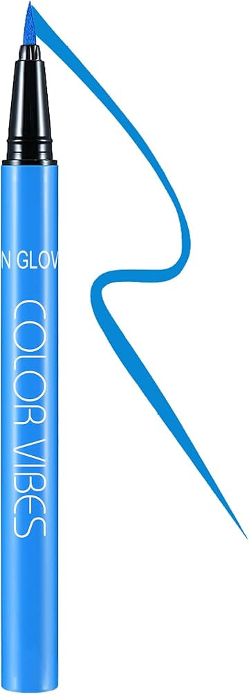 DELISOUL UV Neon Liquid Eyeliner, Matte Colored Eyeliner Pen, Waterproof Smudge-proof Pigmented E... | Amazon (US)