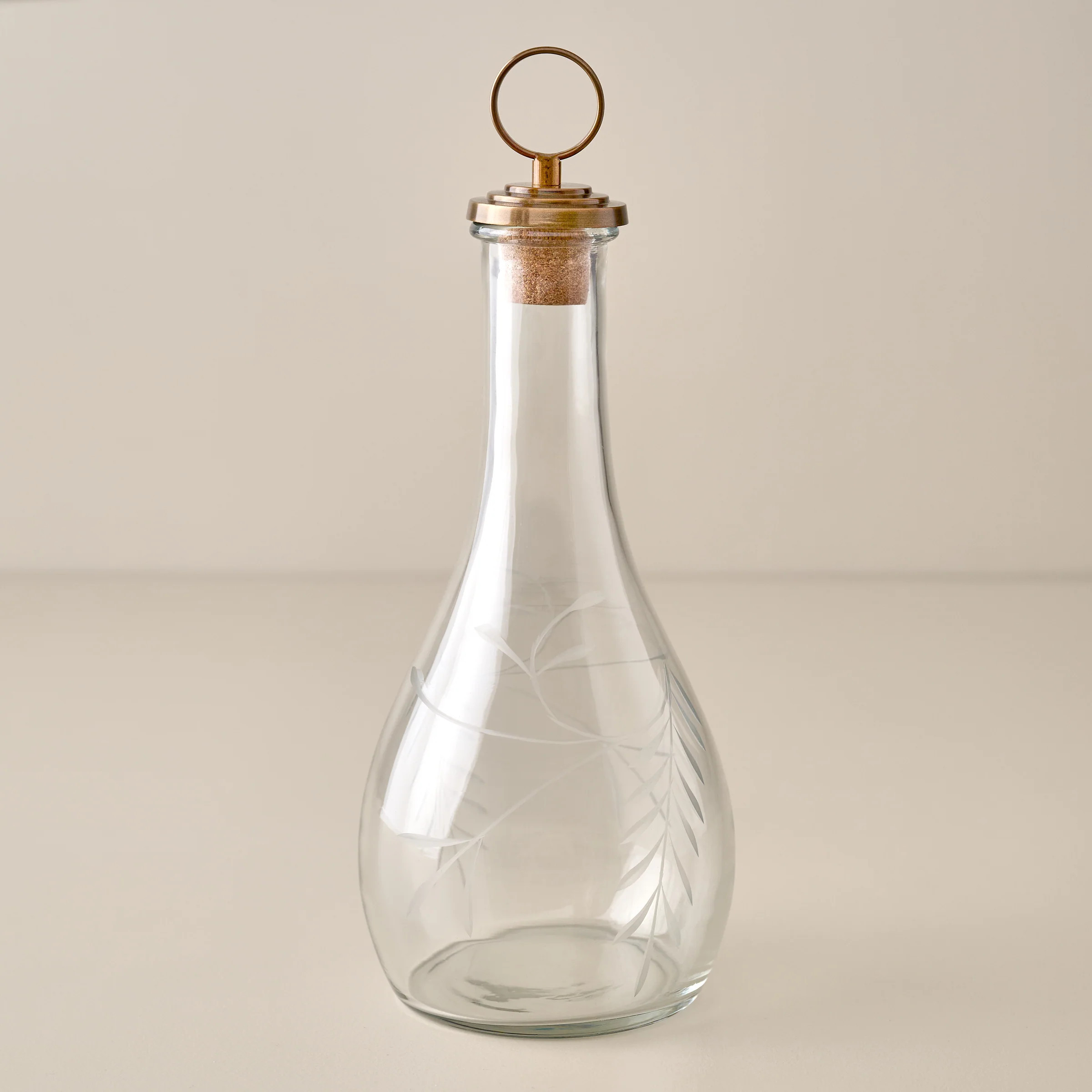 Marlowe Etched Glass Decanter | Magnolia