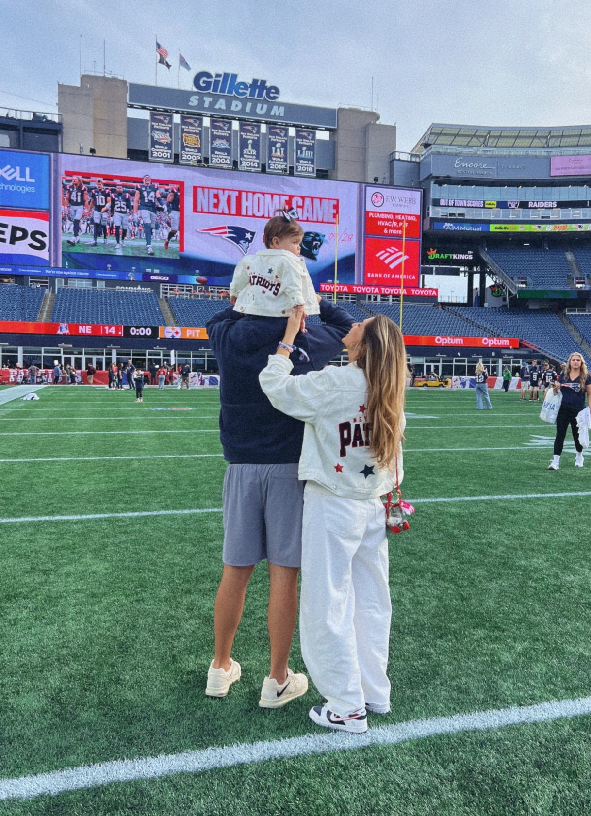 NFL game day outfit ❤️💙
Football game day 
Love the fit of these target jeans wearing size 4 

#LTKSeasonal #LTKFamily