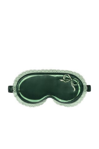 slip Pure Silk Beauty Sleepover Set With Lace Trim in Green | FWRD 