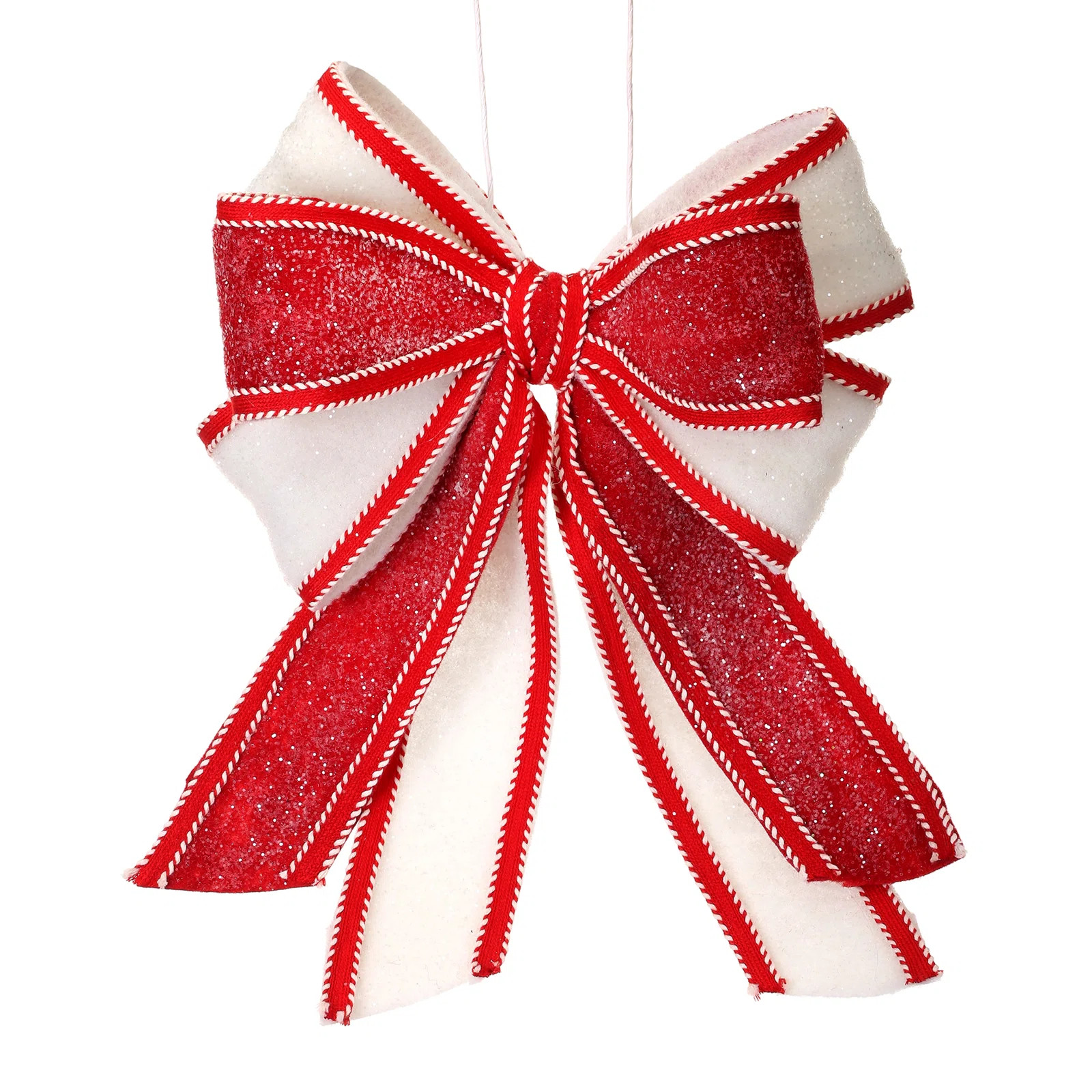 Frosted Candy Stitch Bow W/Wires | Wayfair North America