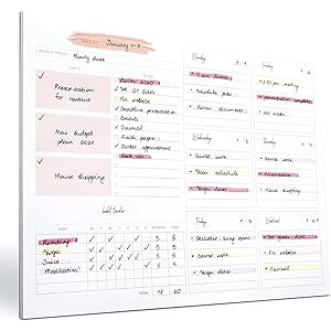 Weekly planner notepad – Daily & Monthly Calendar Agenda 2022 I To do List Notepads, Habit Trac... | Amazon (US)