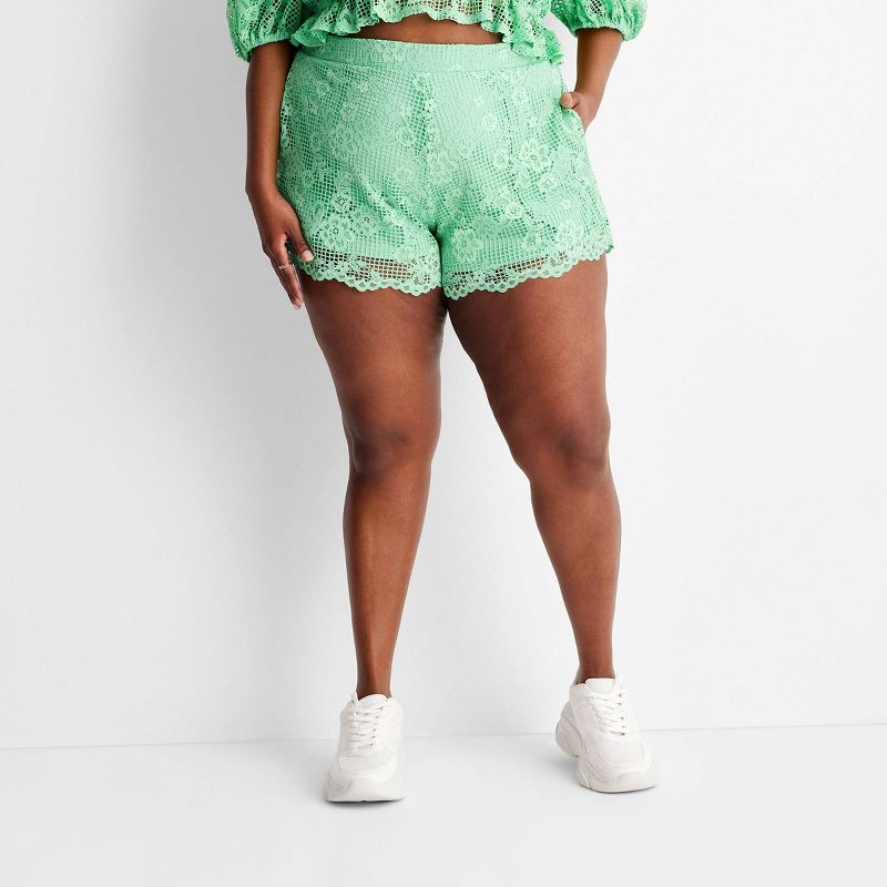 Women's Lace Shorts - Future Collective™ with Gabriella Karefa-Johnson Green | Target