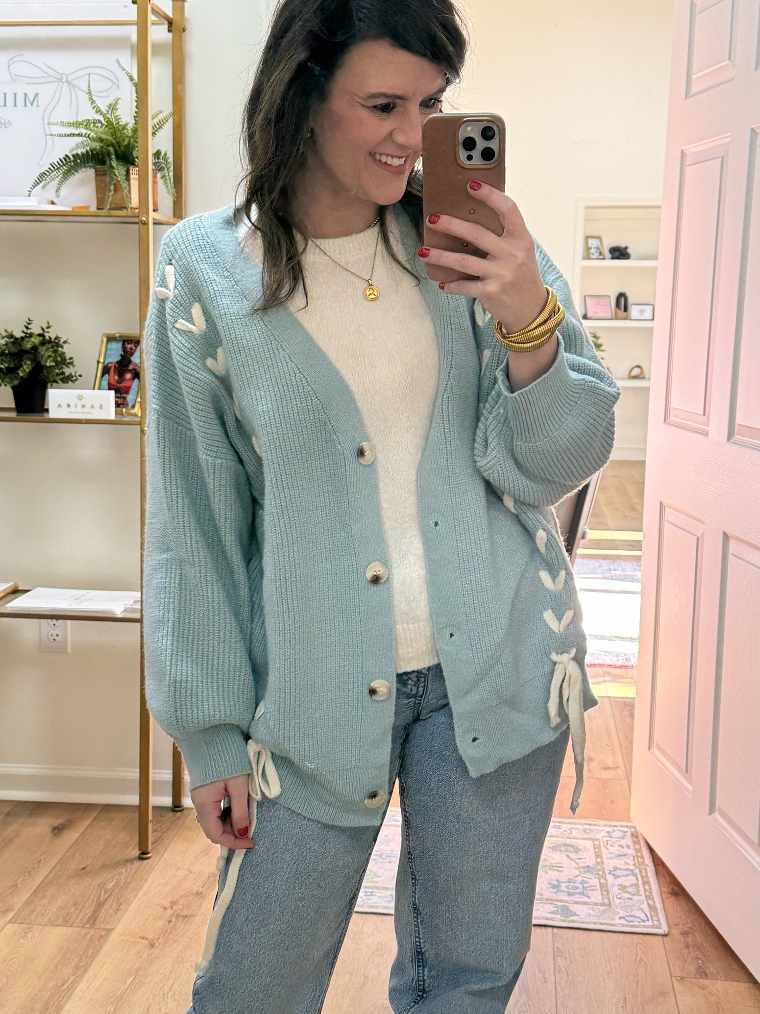 Braided oversized cardigan in the perfect blue hue. 

#LTKStyleTip #LTKFindsUnder100 #LTKGiftGuide