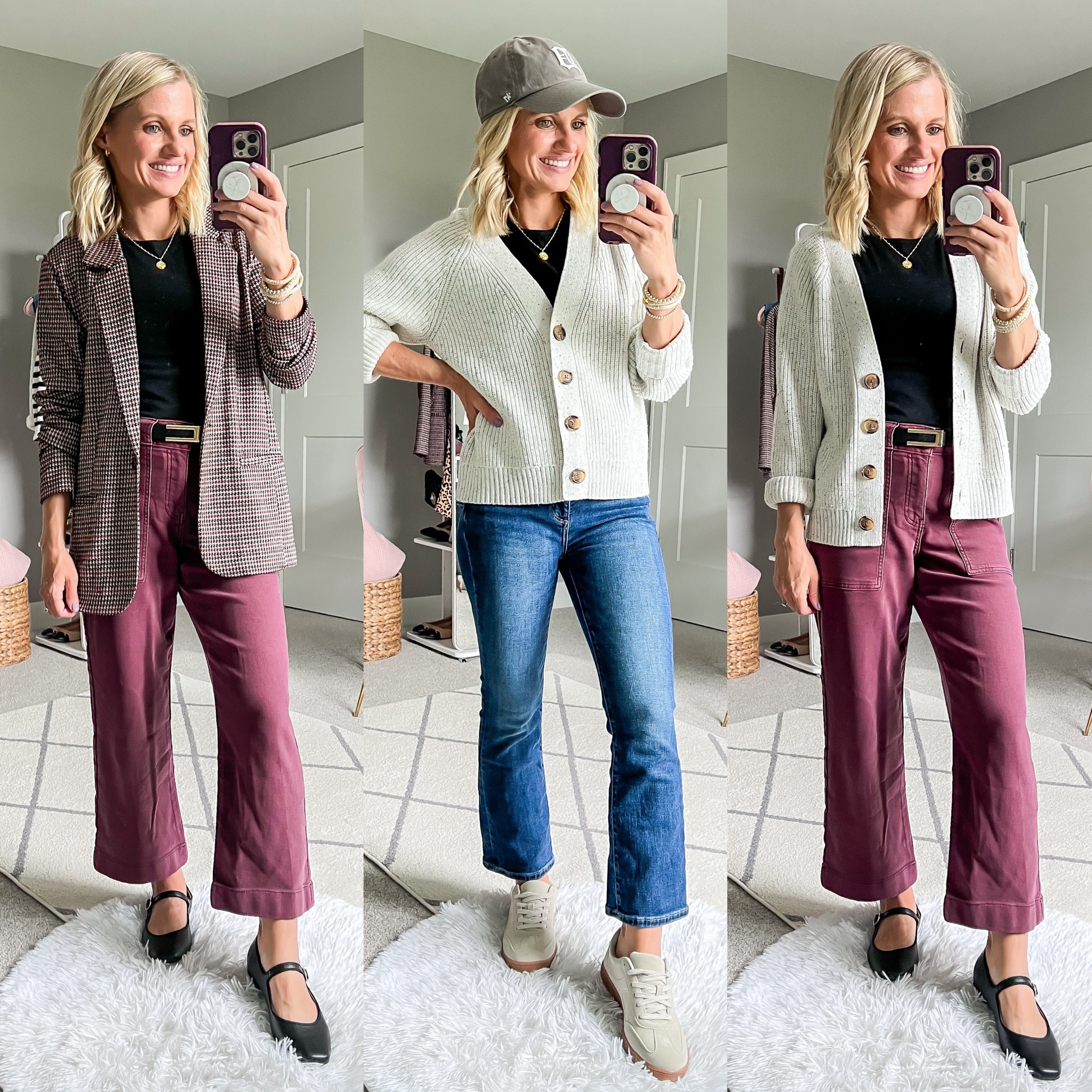 Mom-friendly fall capsule wardrobe outfits. For more details on post visit thriftywifehappylife.com

#LTKFindsUnder100 #LTKSeasonal #LTKStyleTip