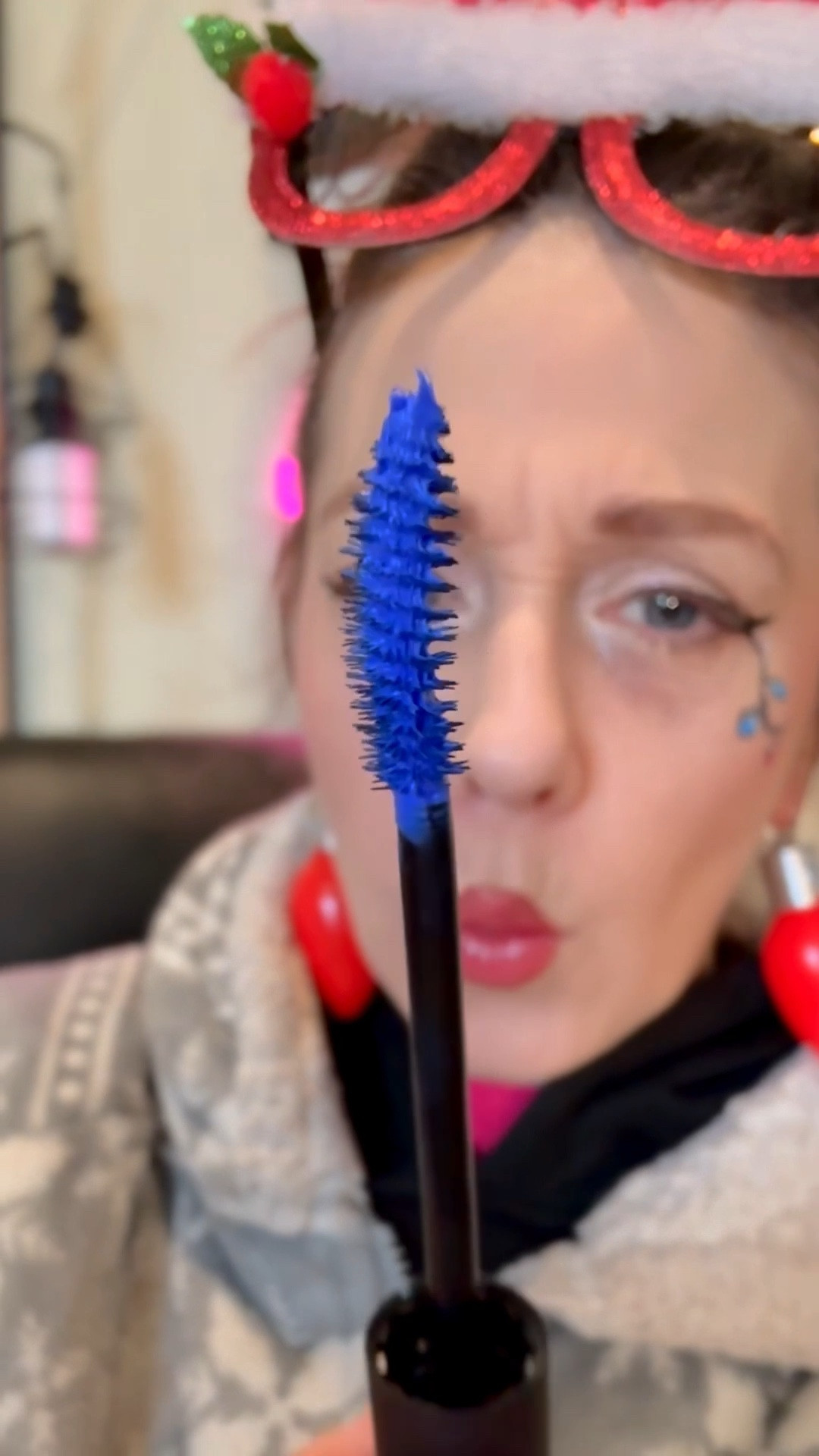 The Secret to Making Blue Eyes Pop! 💎💙

If you want your eyes to be the star of the show this Christmas, you have to try The Lip Bar Lash Glam Mascara in Royal Blue. I used this to finish off my Christmas light makeup look, and the way it makes blue eyes stand out is actually magic! 🪄✨

It’s high-pigment, lengthening, and the perfect festive twist on your everyday routine. Plus, it ties in perfectly with the blue "bulbs" in my eyeliner art. 💡

Need a last-minute stocking stuffer? You can order this right now on the Target app and use Order Pickup or Drive Up to get it in time for Christmas! It’s the perfect little surprise for the beauty lover in your life (or a treat for yourself). 🎁🏃‍♀️

#liketkit #LTKbeauty #TheLipBar #TargetFinds #BlueMascara #HolidayMakeup #StockingStufferIdeas #TargetRun @liketoknow.it 

#LTKBeauty #LTKGiftGuide #LTKHoliday