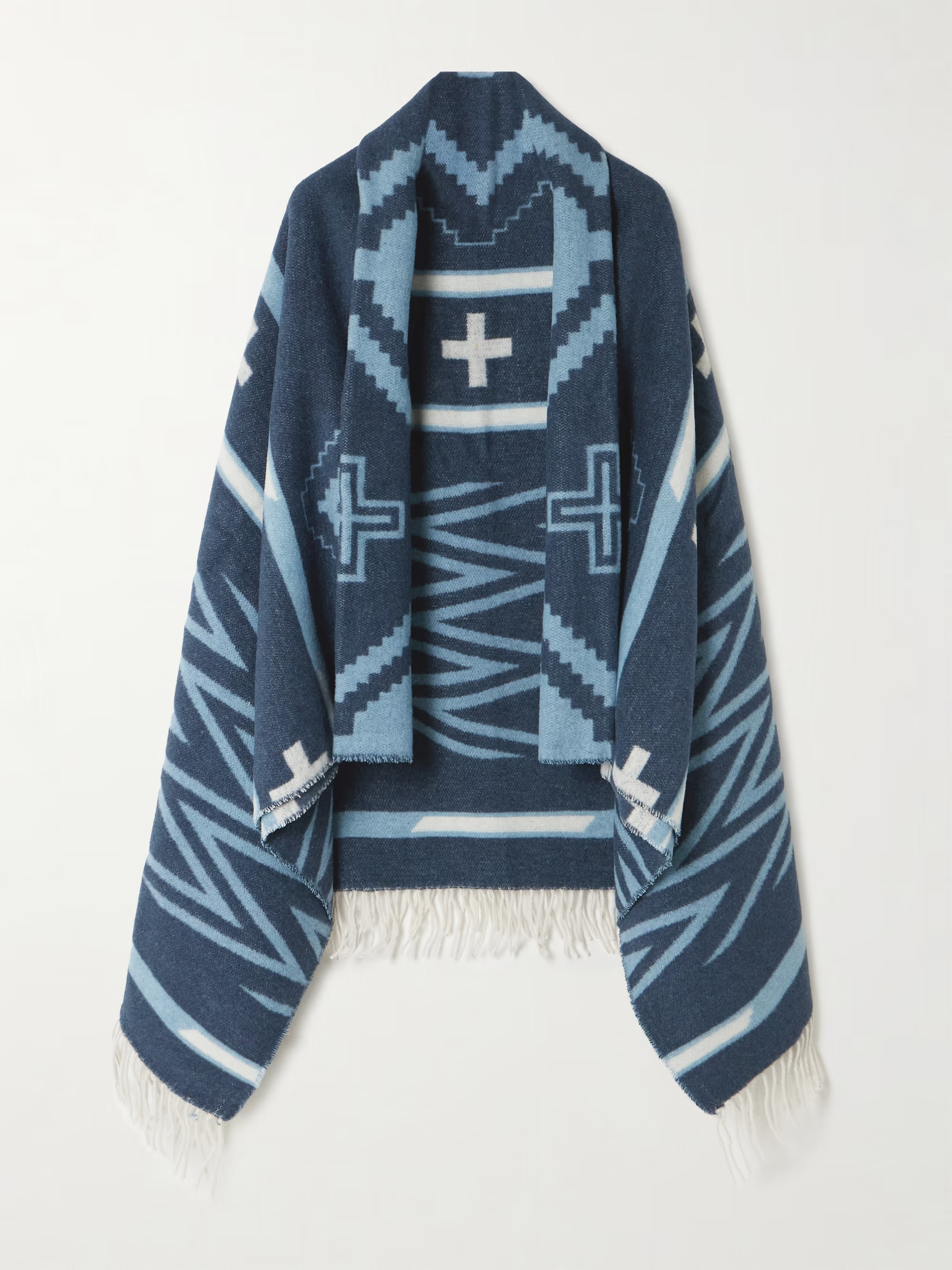 + Naiomi Glasses fringed jacquard wrap | NET-A-PORTER (US)