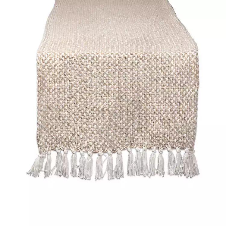 Stone Woven Table Runner, 72 in. | Kirkland's Home