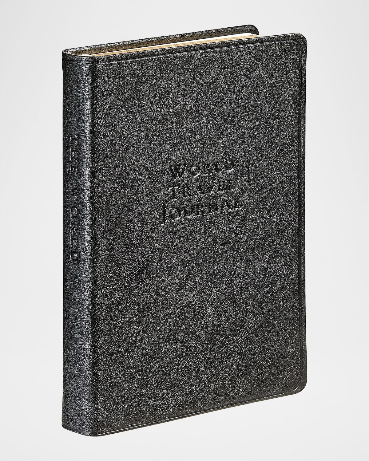 Leather-Bound World Travel Journal | Neiman Marcus