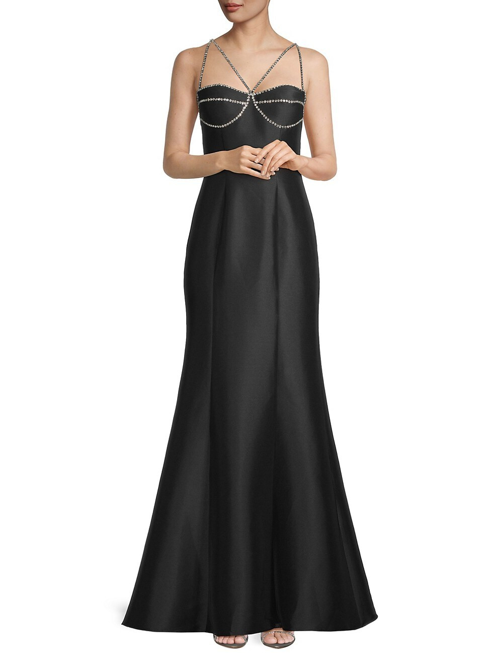 Strappy Rhinestone-Embellished Gown | Saks Fifth Avenue