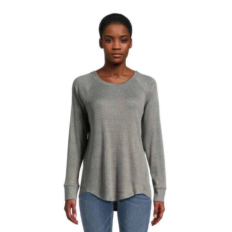 Time and Tru Women's High-Low Rib Tunic | Walmart (US)