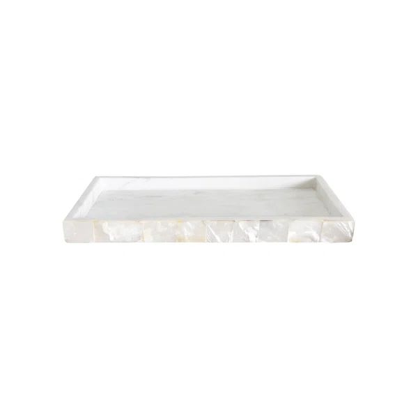 Mother Of Pearl Marble Decorative Tray | Wayfair North America