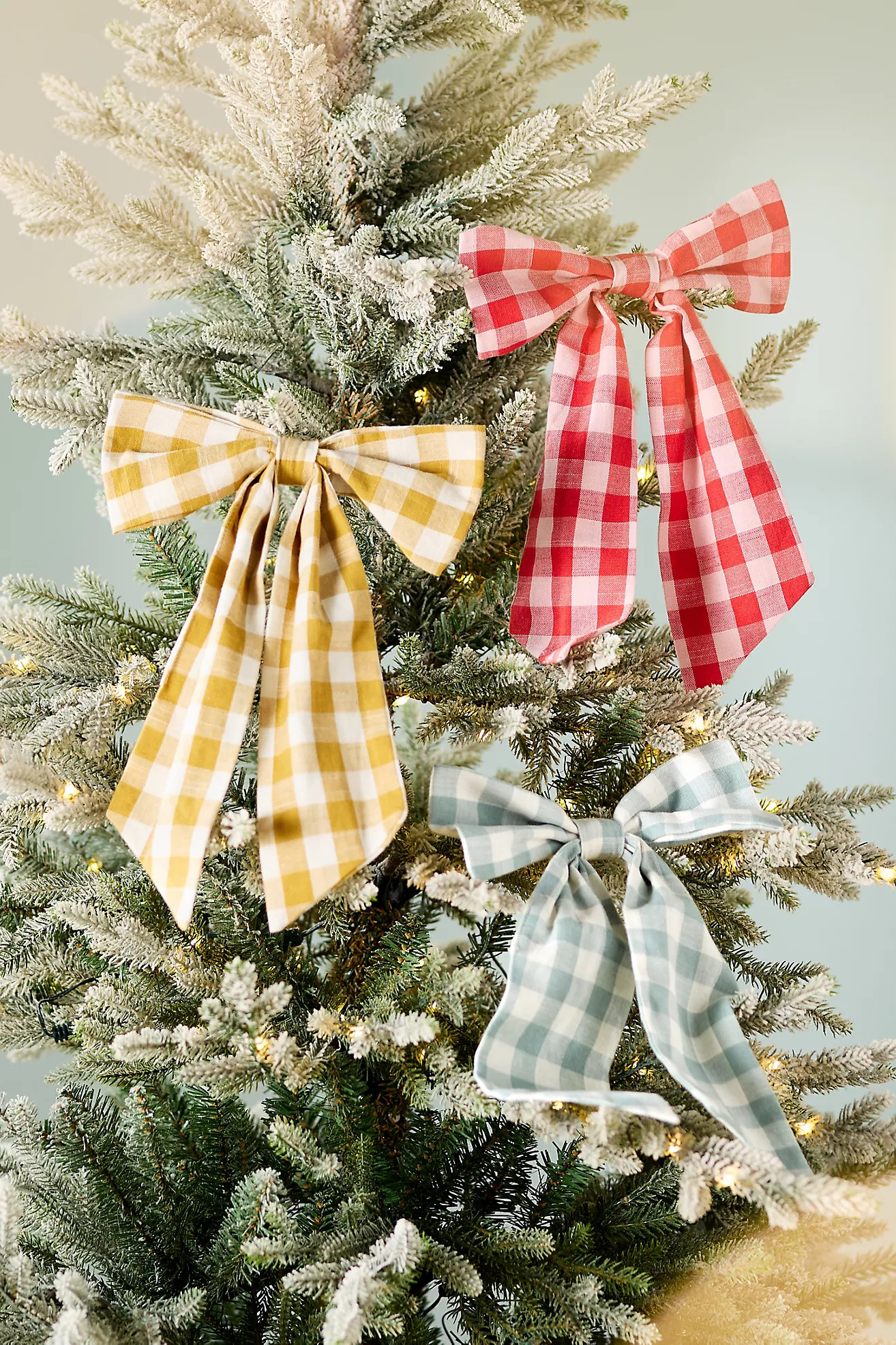 Gingham Bow Ornament | Anthropologie (US)