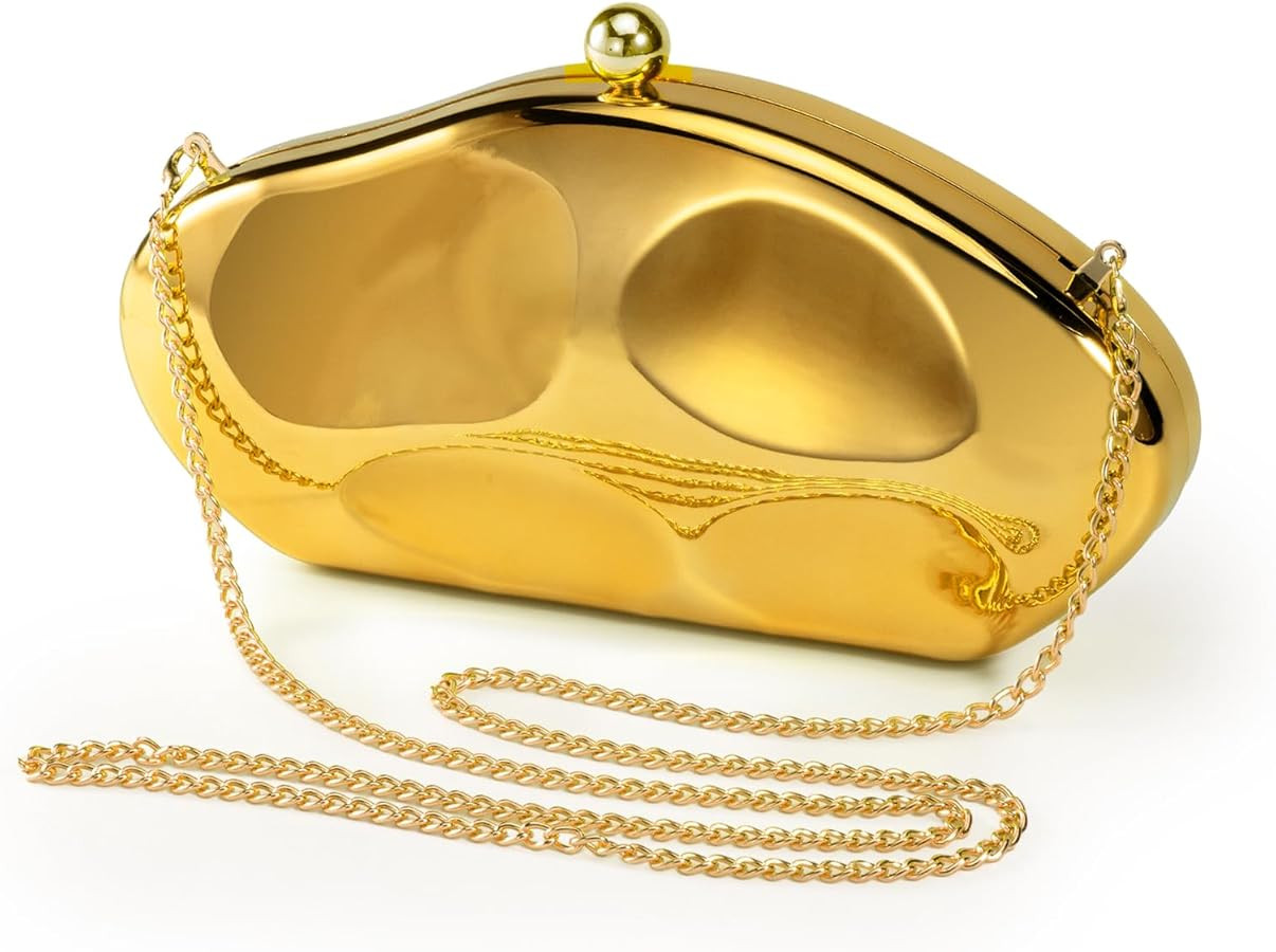 Gets Acrylic Purses and Handbags for Women Shell Shape Shoulder Crossbody Bag with Chain Clutch P... | Amazon (US)