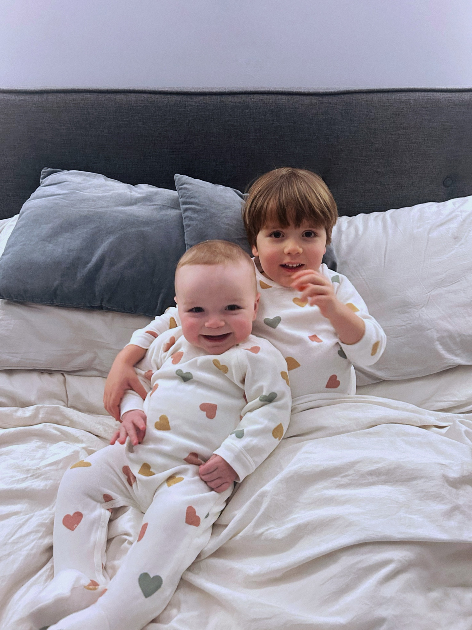 Bonne nuit, in the cutest matching velour pyjamas 🤍 

#LTKfamily #LTKbaby #LTKkids