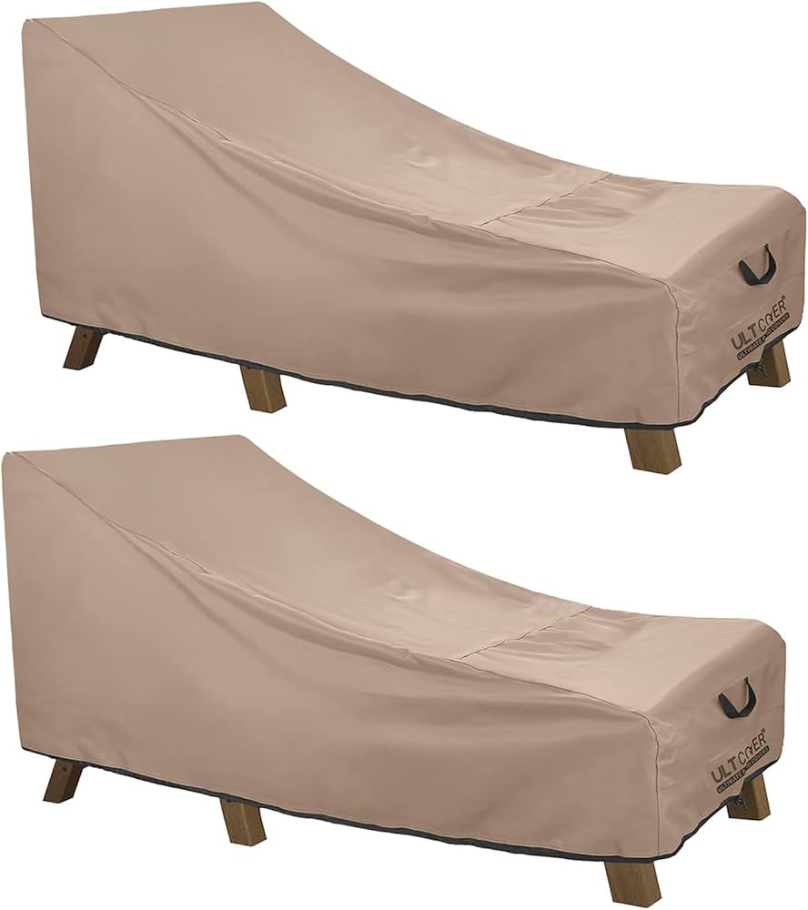 ULTCOVER Waterproof Patio Lounge Chair Cover Heavy Duty Outdoor Chaise Lounge Covers 2 Pack - 80L... | Amazon (US)