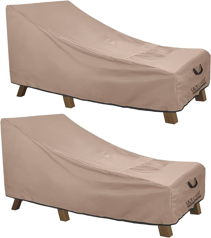 ULTCOVER Waterproof Patio Lounge Chair Cover Heavy Duty Outdoor Chaise Lounge Covers 2 Pack - 76L... | Amazon (US)