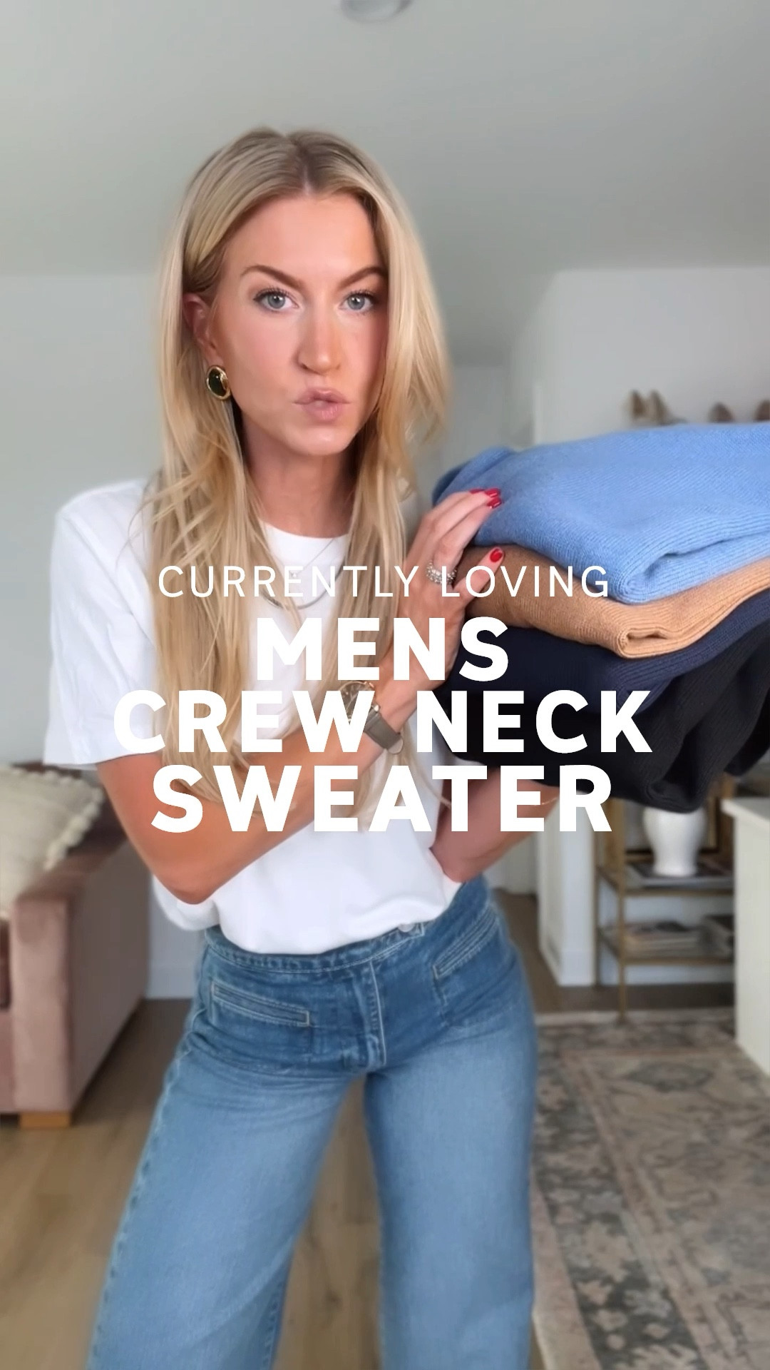 I found the BEST crew neck sweater with the perfect promotions and it was in the men’s section! Currently on sale for $49 and comes in 11 colors. I’m wearing a men’s Med  

#LTKstyletip #LTKsalealert #LTKfindsunder50