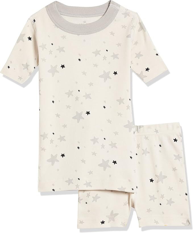 Moon and Back by Hanna Andersson Boys' and Girls' Organic Cotton 2 Piece Short Pajama Set | Amazon (US)