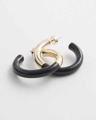 Gold Tone Dipped Hoops | Chico's