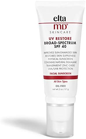 EltaMD UV Restore Anti-Aging Face Sunscreen Broad-Spectrum SPF 40, Mineral Sunscreen Moisturizer ... | Amazon (US)