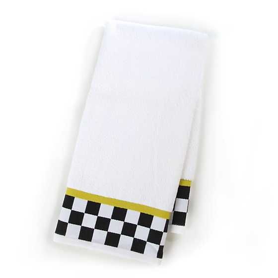 Black & White Check Hand Towel | MacKenzie-Childs