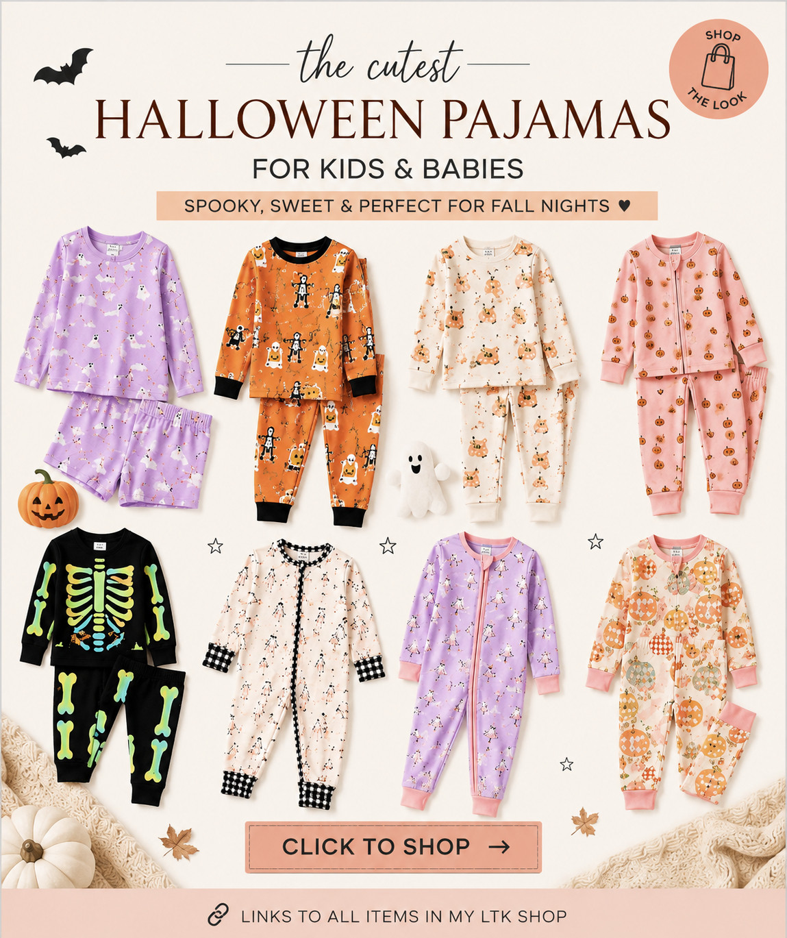 🎃 The cutest Halloween pajamas for your little ones! 👻 From pumpkins and ghosts to skeletons and sweet fall prints, I found so many adorable Halloween pajamas for babies, toddlers & kids. Perfect for cozy fall nights, Halloween morning, family photos, or just making bedtime a little more festive. 🧡

🛍️ Shop all the pajamas through the links! 

 #LTKSeasonal #LTKKids