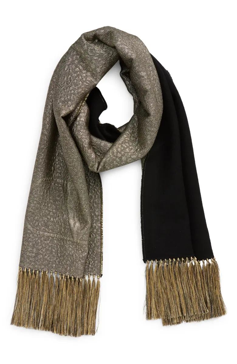 Valentino Garavani Embossed VLOGO Metallic Scarf | Nordstrom | Nordstrom Canada