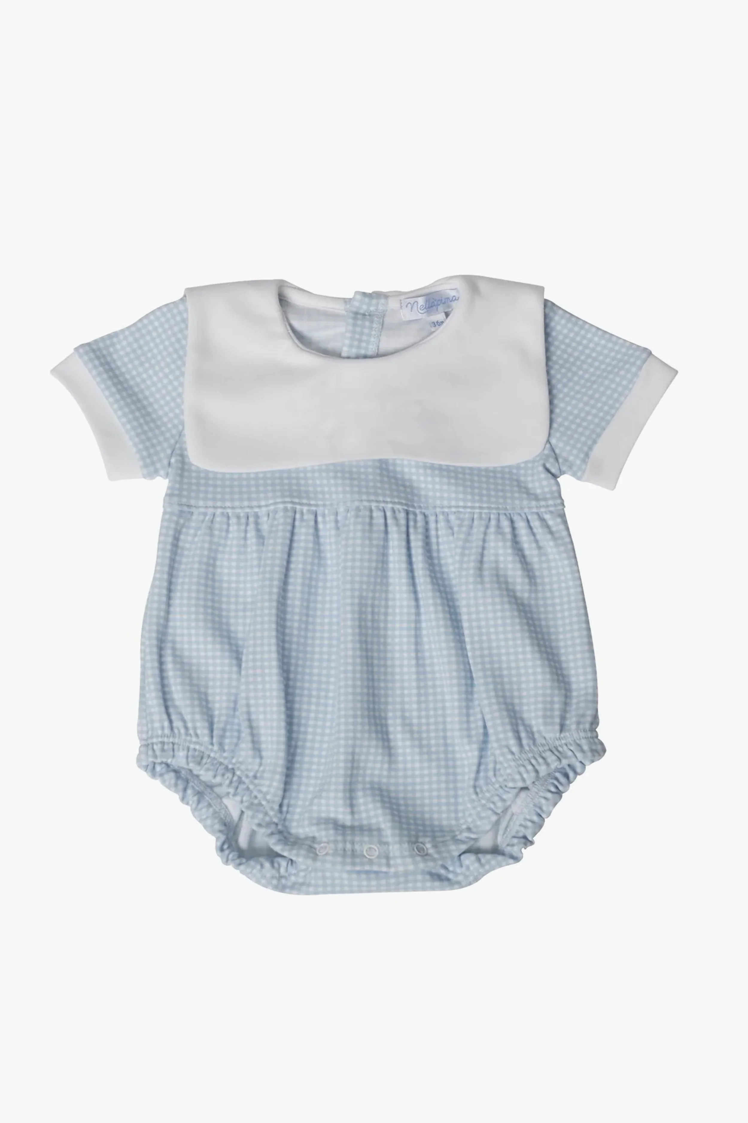Blue Gingham Baby Bubble | Tuckernuck (US)