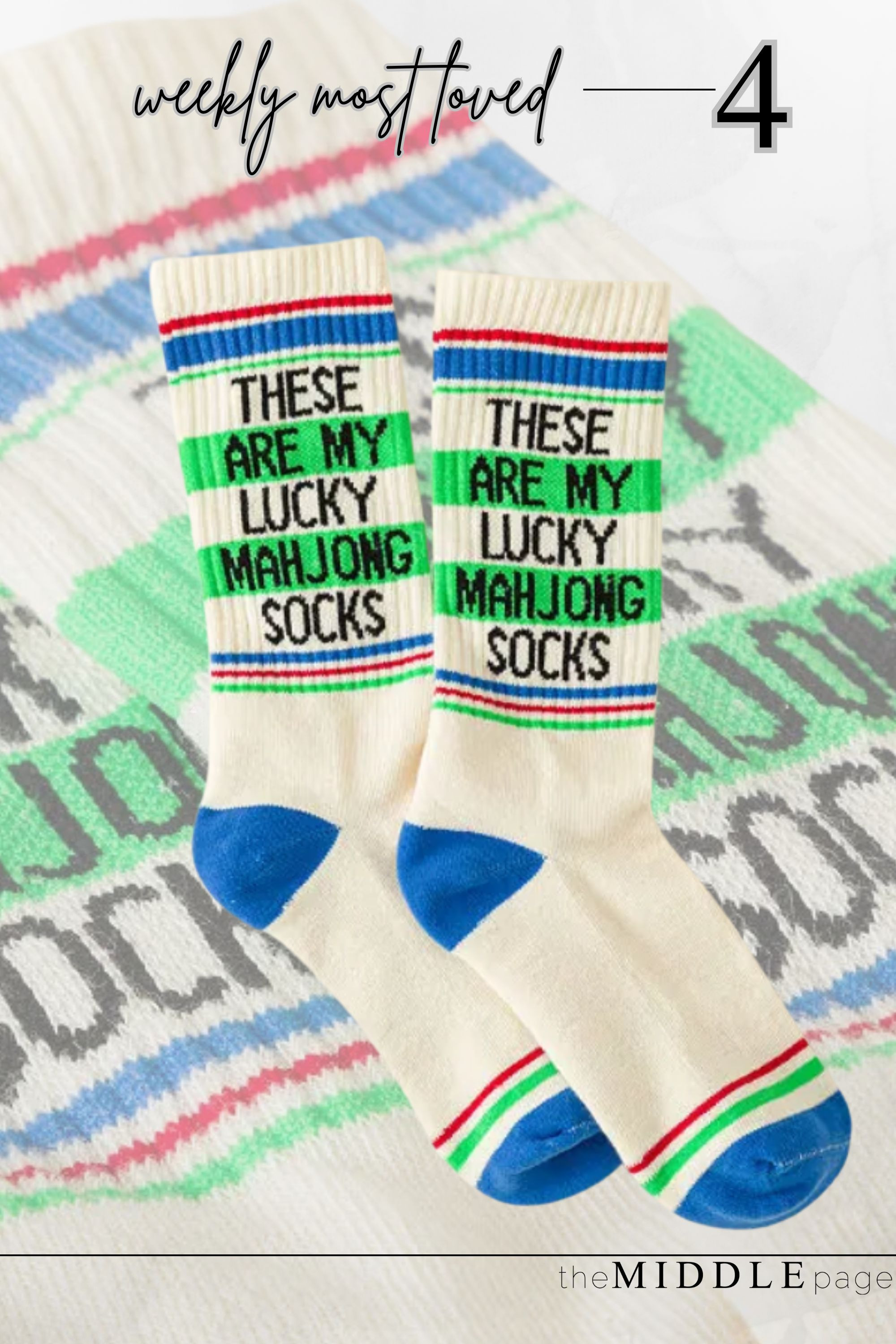 These lucky mahjong socks are the cutest little detail and such a fun gift idea, too. Add them to a simple outfit with loafers or sneakers for an instant pop of personality. 🎲✨ 

 #LTKdayinmylife #LTKootd #LTKOver40