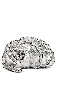 Rebecca Minkoff Ruched Clutch in Silver from Revolve.com | Revolve Clothing (Global)