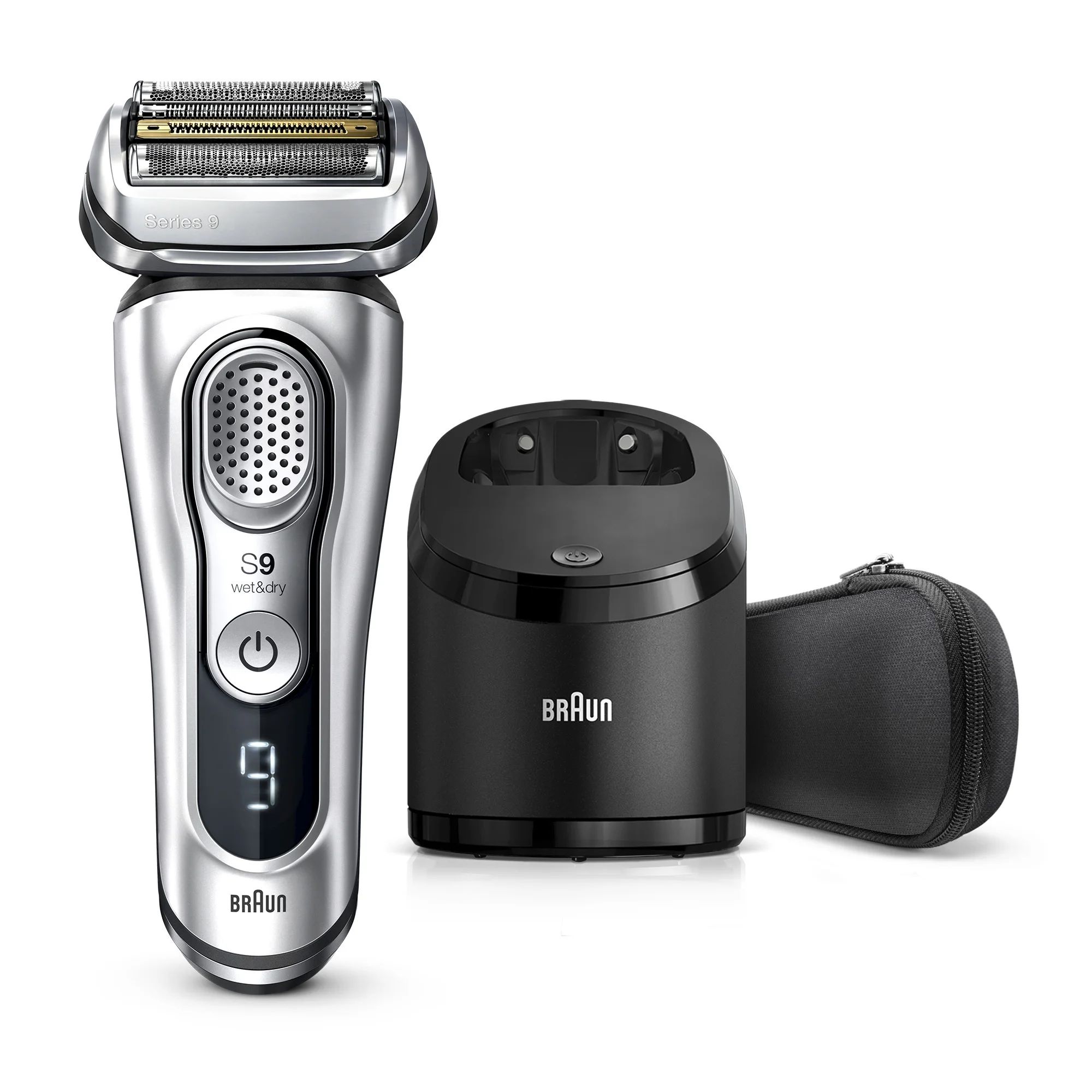 Braun Series 9 9370cc Wet Dry Mens Electric Shaver with Clean Station - Walmart.com | Walmart (US)