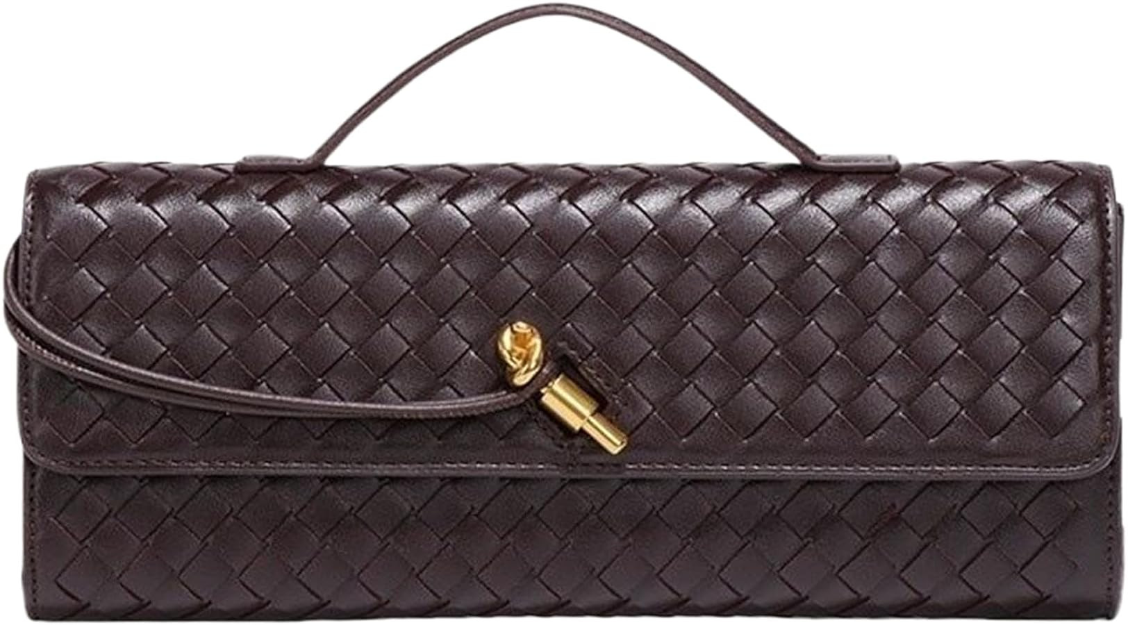 Evening Woven Crossbody Bags for Women Shoulder Handbag Clutch Purse with Removable Shoulder Stra... | Amazon (US)