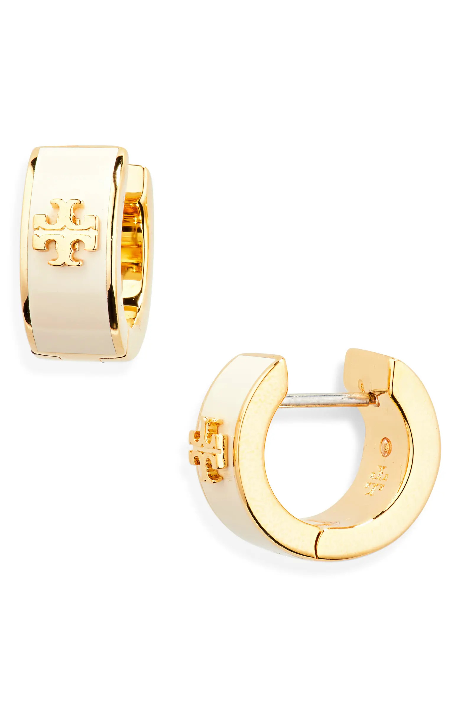 Tory Burch Icon Huggie Earrings | Nordstrom | Nordstrom
