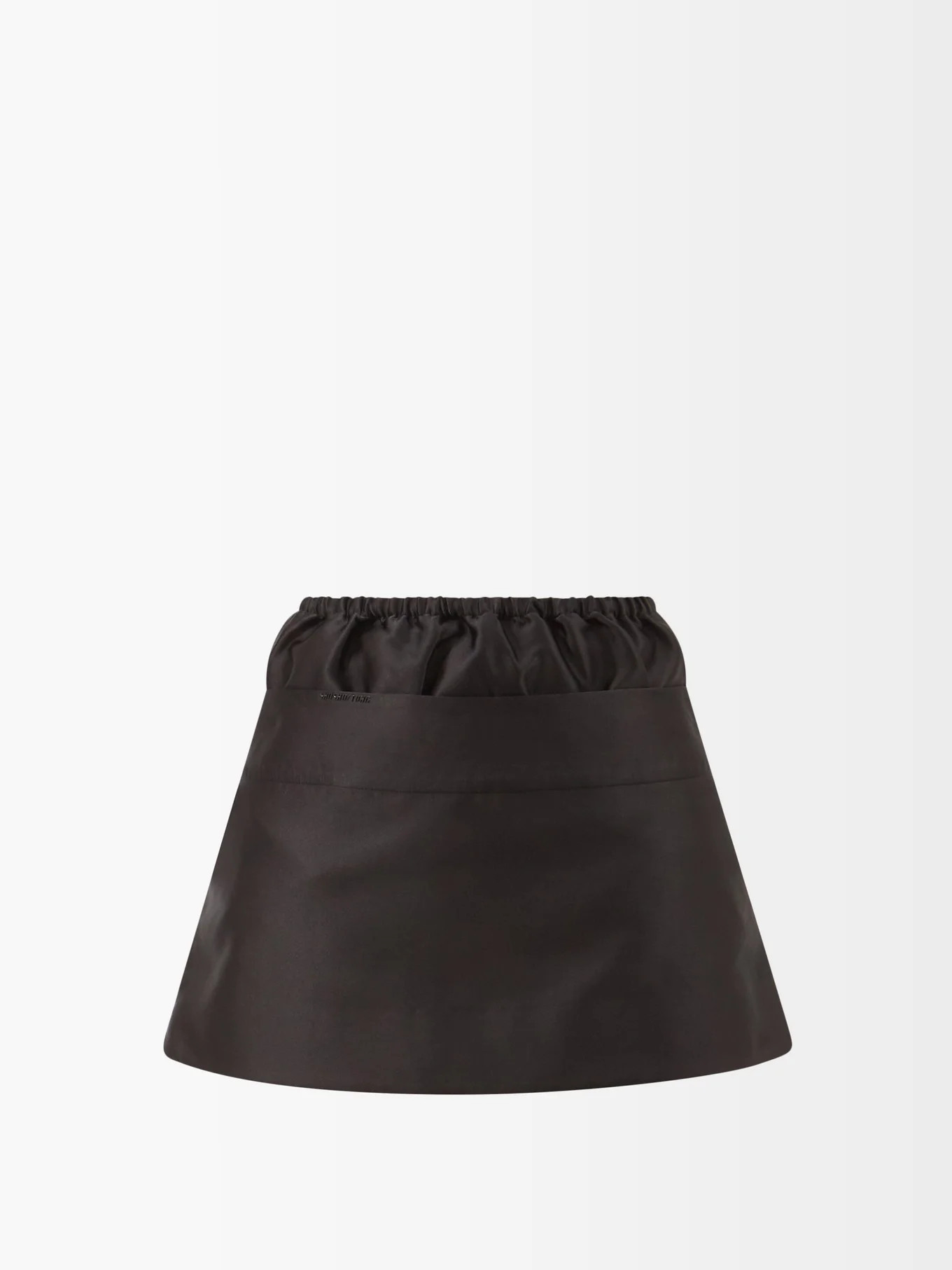 Appliqué-logo double-waist shell mini skirt | SHUSHU/TONG | Matches (US)