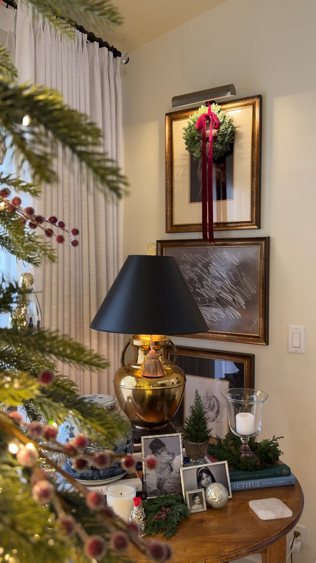 Holiday touches for your sconces and picture lights.

Christmas Decor. Mini Wreath. Sconce. Picture Lights. Black Lampshade. Small Wreath. Real Touch Wreaths. Holiday Decor. Wall Frames. Velvet Ribbon. Lavender Rose Home. Classic Christmas.

#LTKHome #LTKHoliday #LTKSeasonal