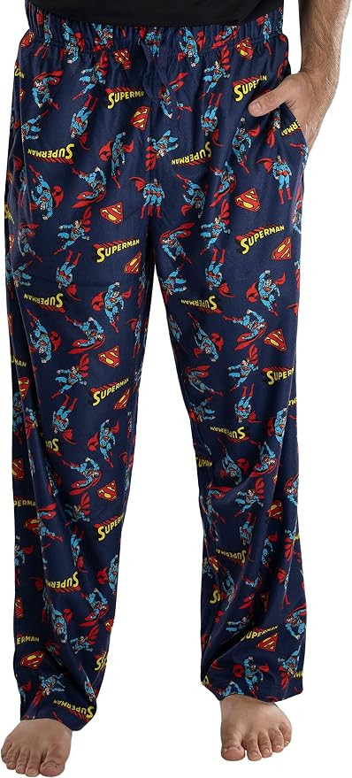 DC Comics Mens Superman All Over Print Loungewear Pajama Pants | Amazon (US)