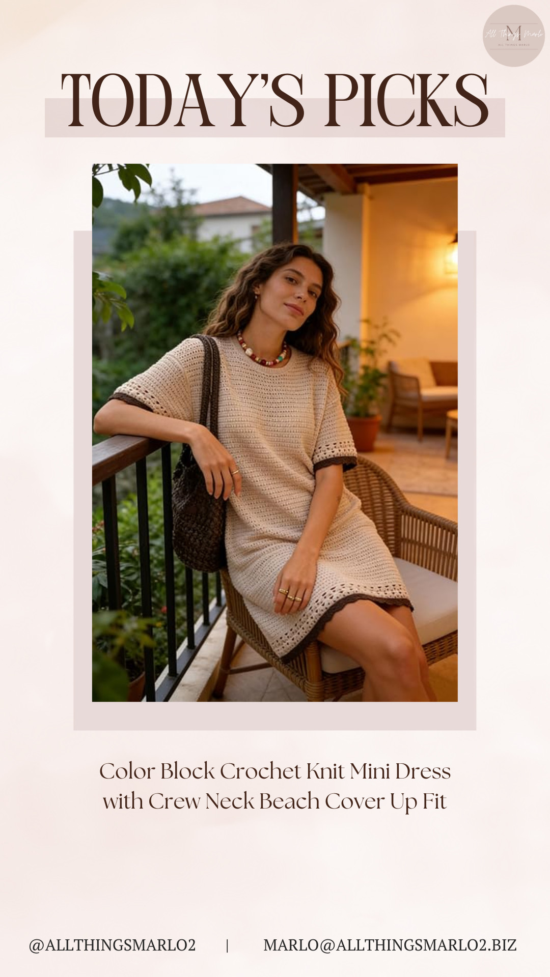 Color Block Crochet Knit Mini Dress with Crew Neck Beach Cover Up Fit 

 #LTKSeasonal #LTKWorkwear #LTKTravel