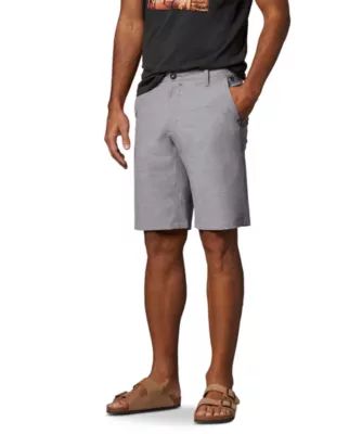 Men's Stretch Textured Hybrid Shorts Light Grey | Mark's - Lequipeur