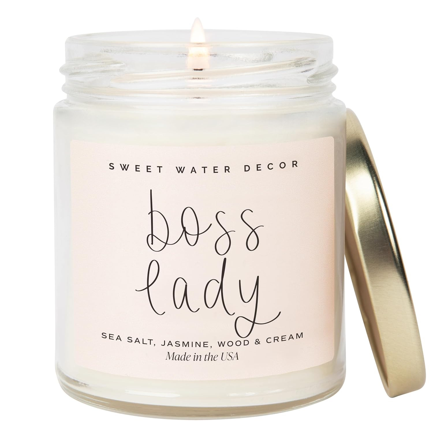 Sweet Water Decor Boss Lady Candle - Work Bestie Gifts, New Job Gifts for Her - Boss Gifts for Wo... | Amazon (US)