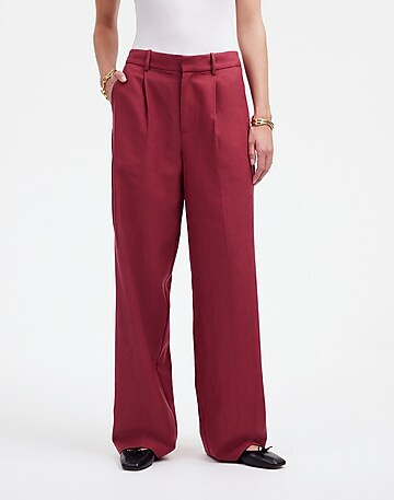Slouchy Straight Pants in Drapey Twill | Madewell