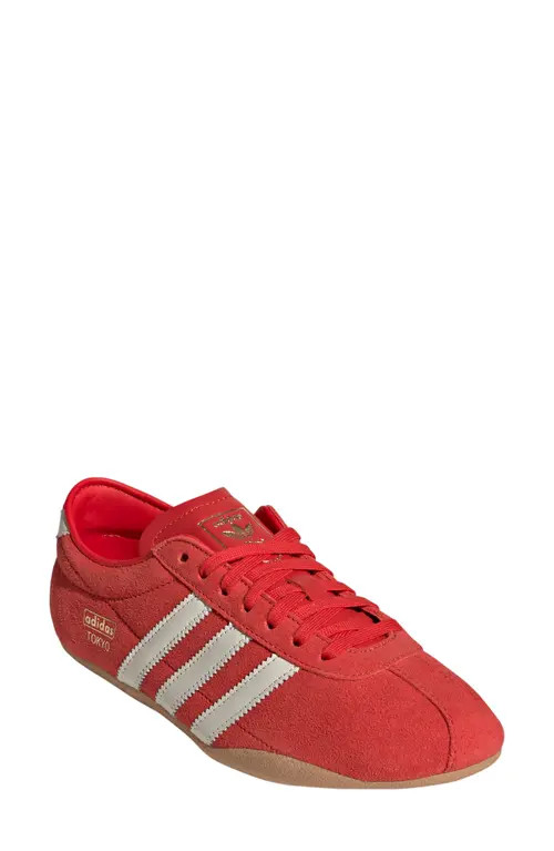 adidas Tokyo Low Top Sneaker in Red/off White/gum 3 at Nordstrom, Size 7 | Nordstrom