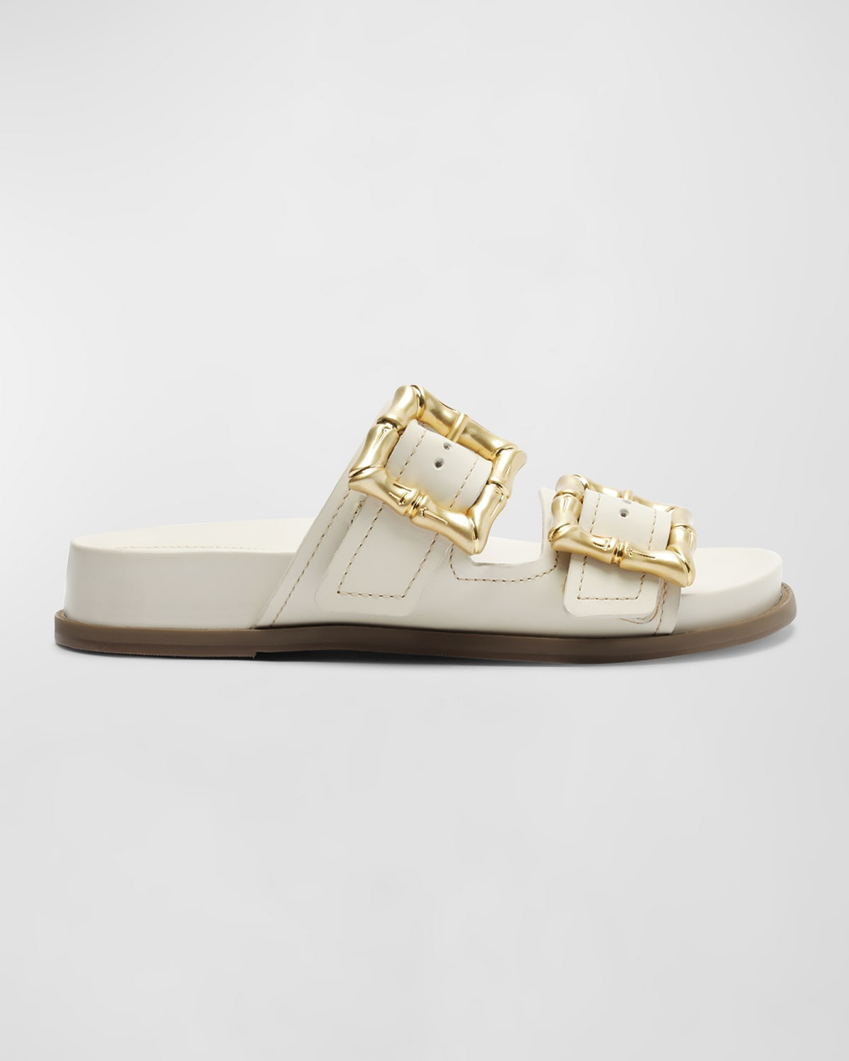 Enola Dual-Buckle Sporty Slide Sandals | Neiman Marcus