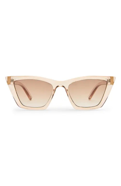 Le Specs Velodrome 54mm Cat Eye Sunglasses in Vanilla at Nordstrom | Nordstrom