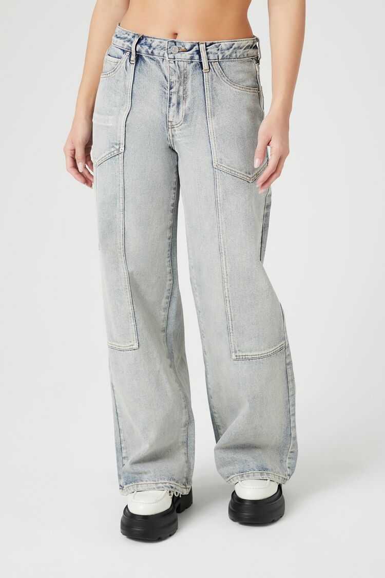 Mid-Rise Wide-Leg Jeans | Forever 21 (US)