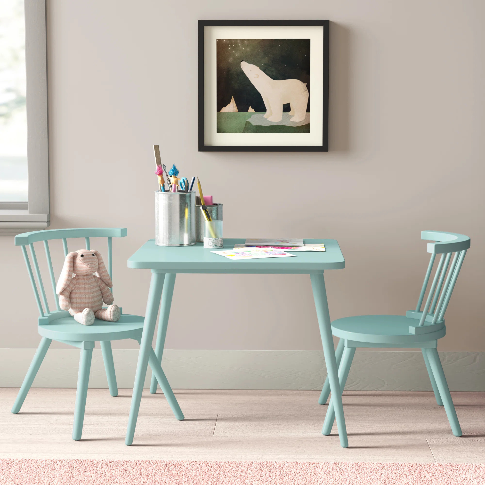 Naila Kids 3 Piece Play Or Activity Table and Chair Set | Wayfair North America
