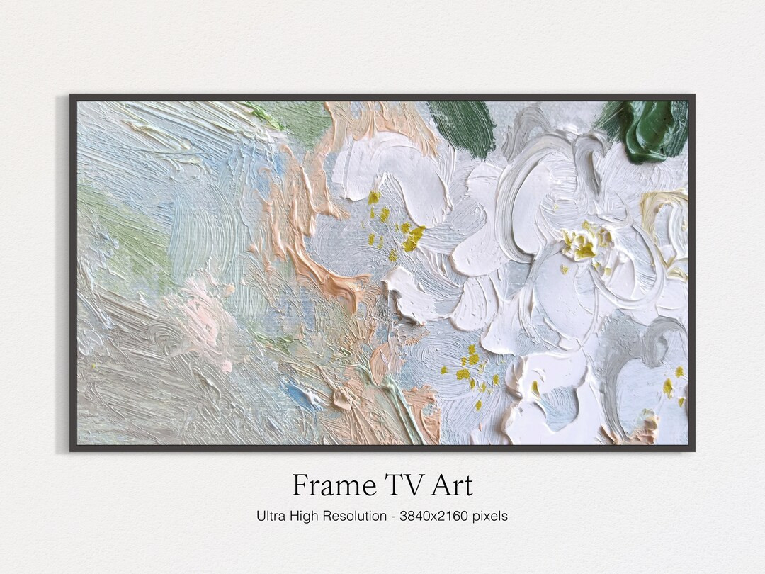 Samsung Frame TV Art Abstract Art for Frame Tv, Oil Painting - Etsy | Etsy (US)