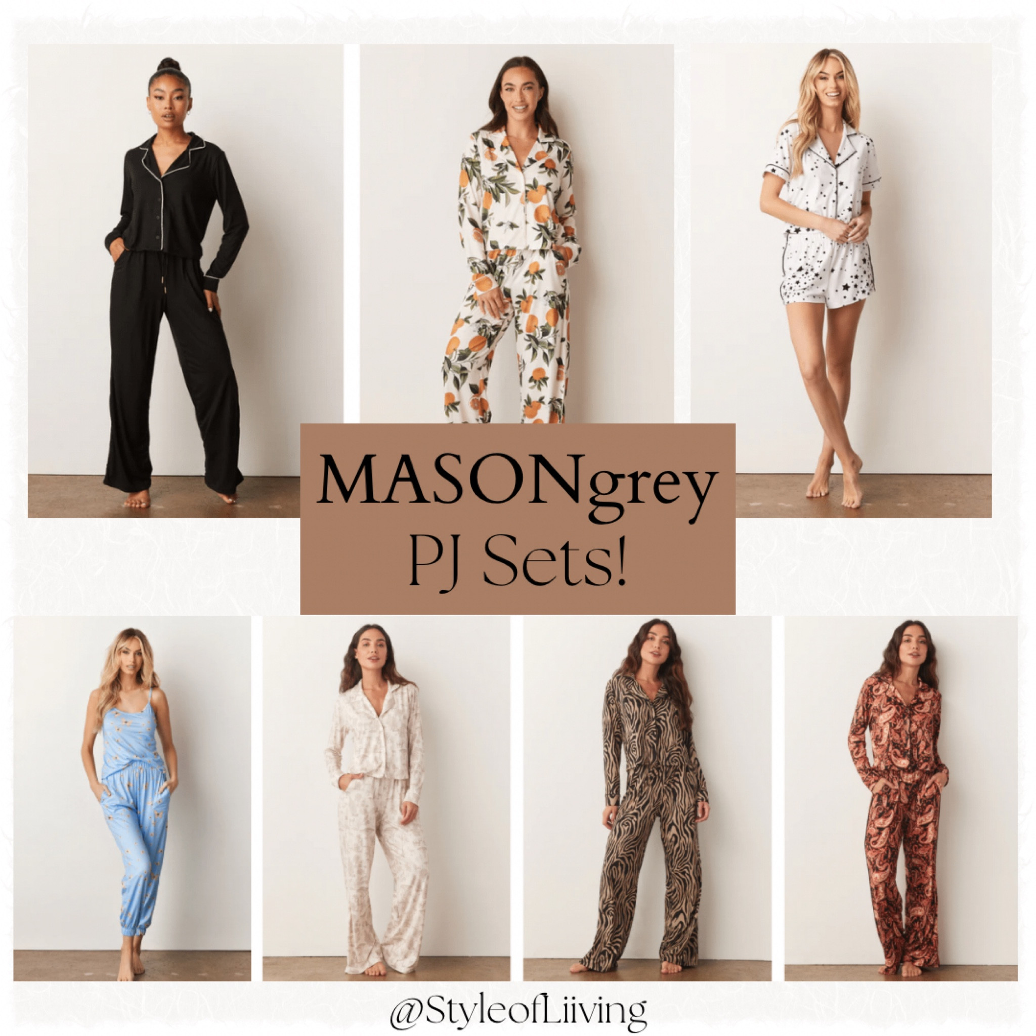 Pj sets! Cozy matching pajama sets. Soft fabric loungewear and sleepwear. Comfortable gift ideas from MASON Grey.

#LTKstyletip #LTKunder100 #LTKHoliday