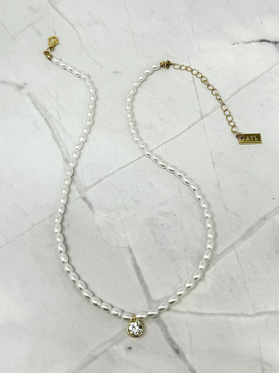 Selected Diamond Pearl Necklace | Accessory To Love